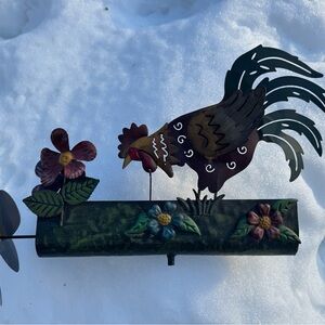 Rustic Rooster Metal Wall Decor